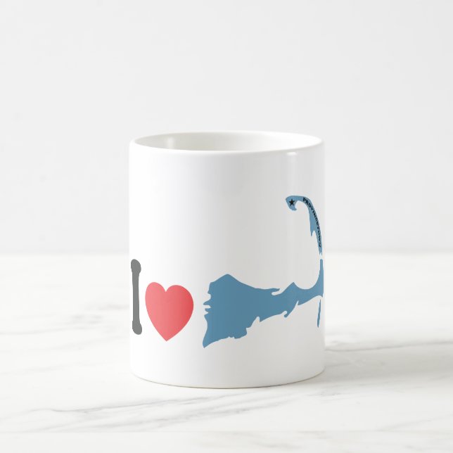 Provincetown "I Love" Design. Coffee Mug (Center)