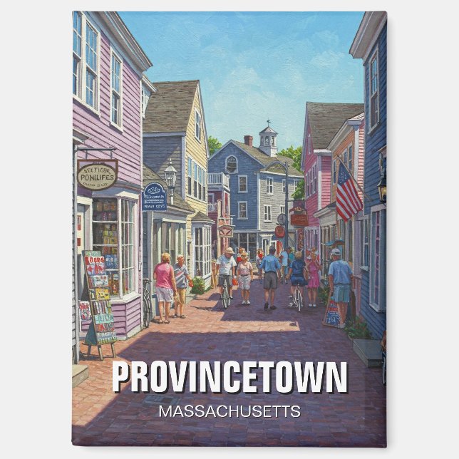 Provincetown Massachusetts Travel Magnet (Front)