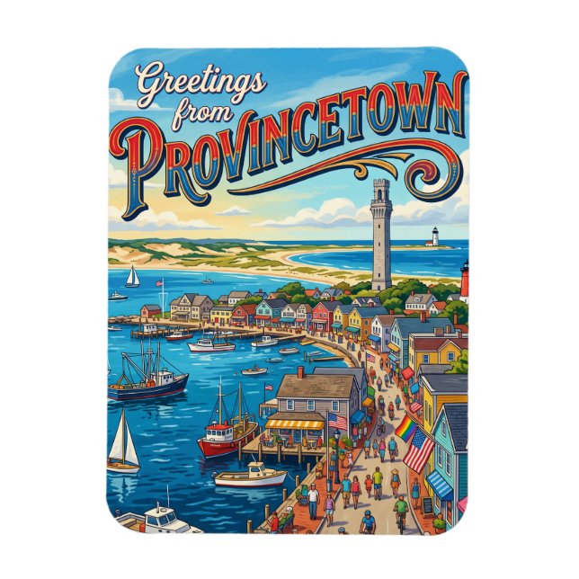 Provincetown USA Magnet (Vertical)