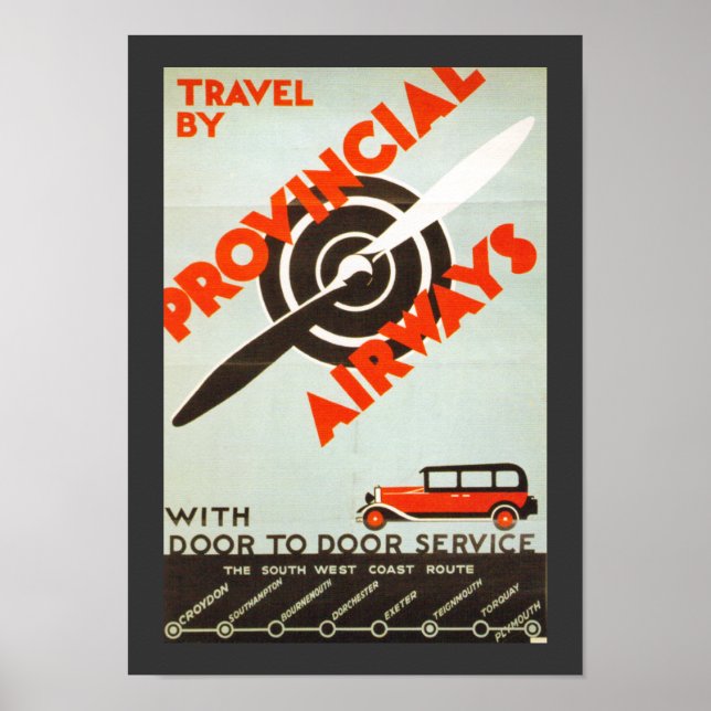 Provincial Airways Poster (Front)