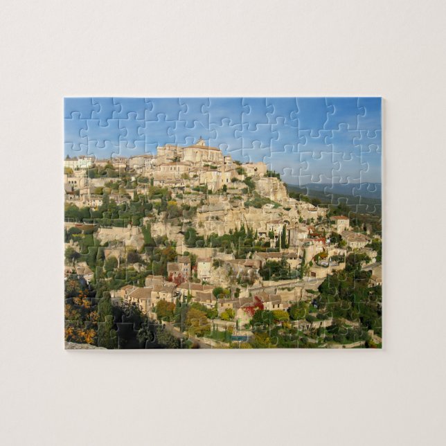 Provincial hill town shimmers in the morning light jigsaw puzzle (Horizontal)