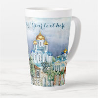 Provincial Small city Zadonsk  aquarelle