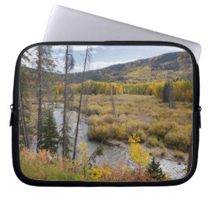 Provo River and aspen trees 5 Laptop Sleeve