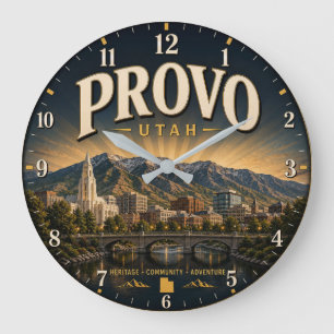 Provo Utah Large Clock