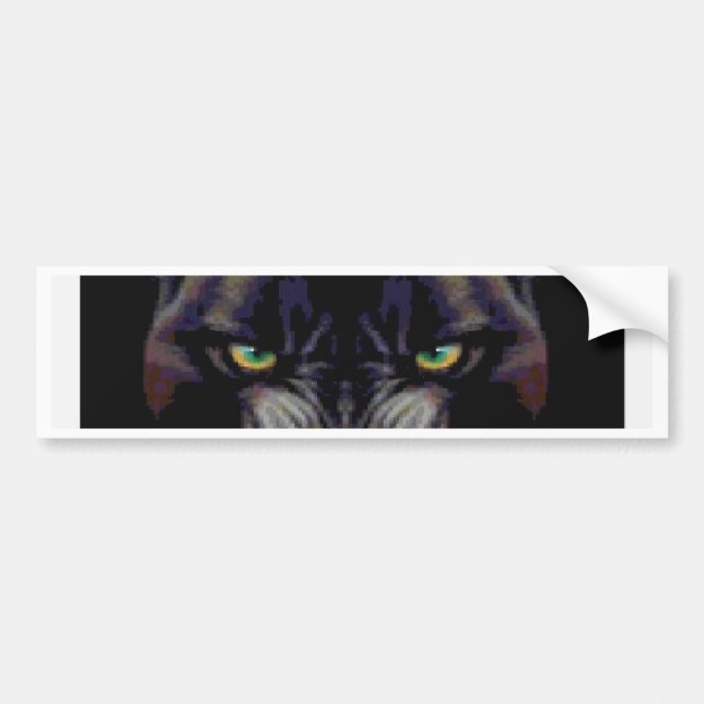 PROWLING PANTHER BUMPER STICKER (Front)