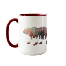 Prowling Watercolor Multicolor Wild Life Mug