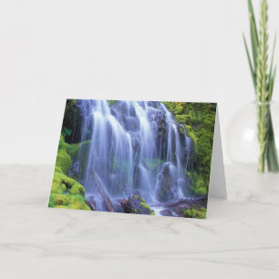 Proxy Falls in Oregon's Central Cascade Mountains Card