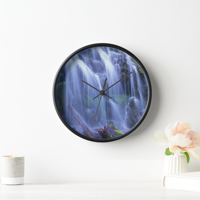 Proxy Falls in Oregon's Central Cascade Mountains Clock (Home)