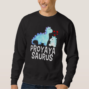 Proyayasaurus Greek Great Grandma Dinosaur Baby Sh Sweatshirt