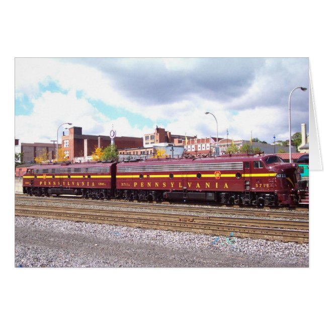 PRR E-8A(JTFS) 5809 and 5711 at Altoonia Railfest (Front Horizontal)