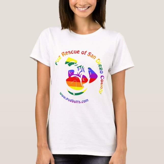 PRSDC Logo - Rainbow Pride T-Shirt (Front)