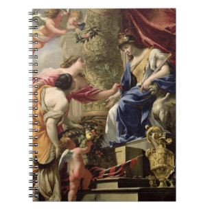 Prudence Leading Peace and Abundance, c.1645 (oil Notebook