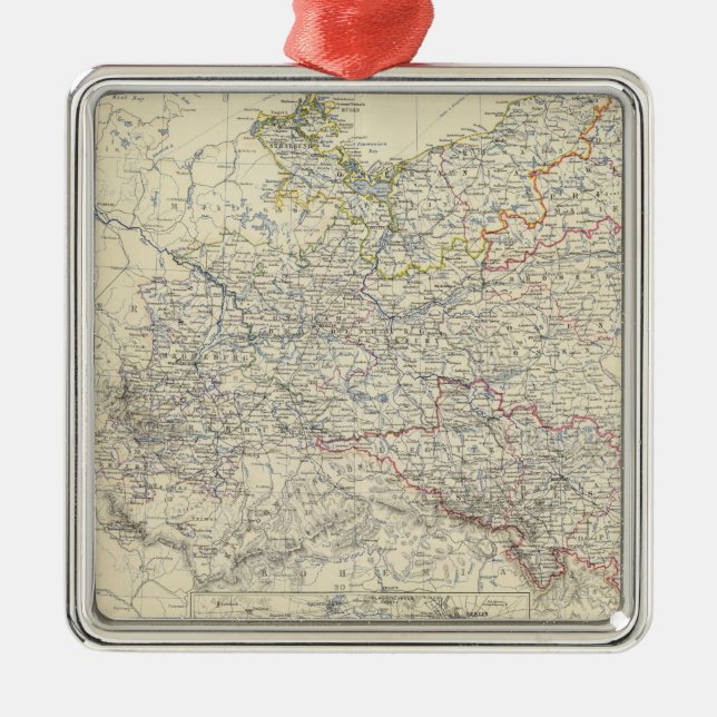 Prussia 3 metal tree decoration (Front)