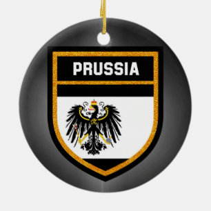 Prussia Flag Ceramic Tree Decoration