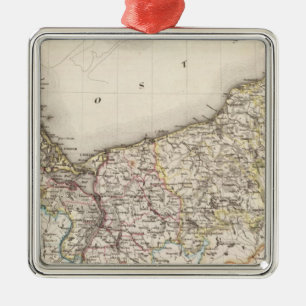 Prussia, Germany, Poland 4 Metal Tree Decoration