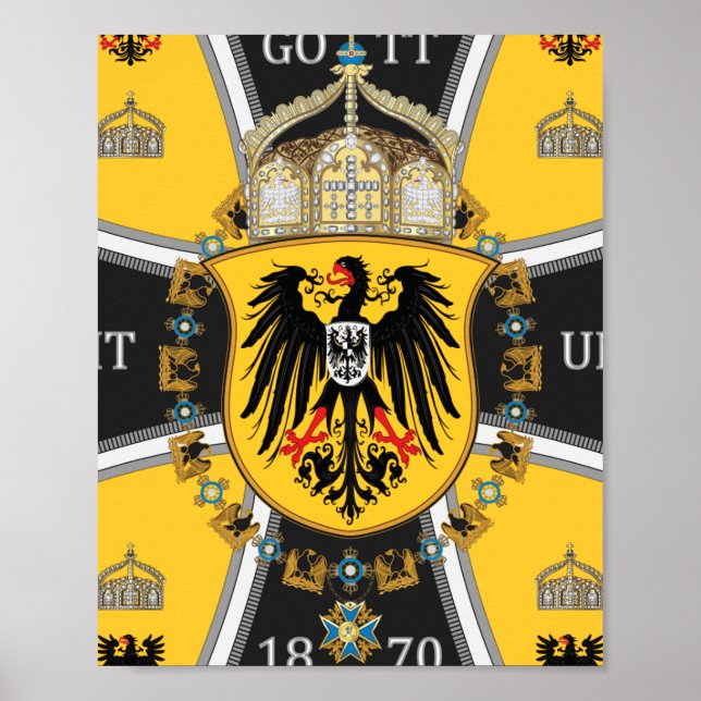 Prussia Keiser Flag Poster (Front)