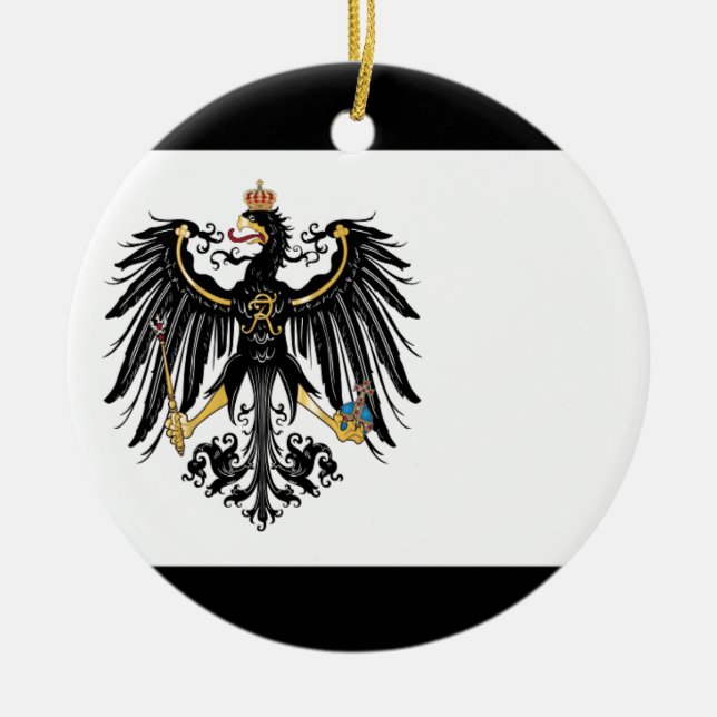 Prussia.png Ceramic Tree Decoration (Front)