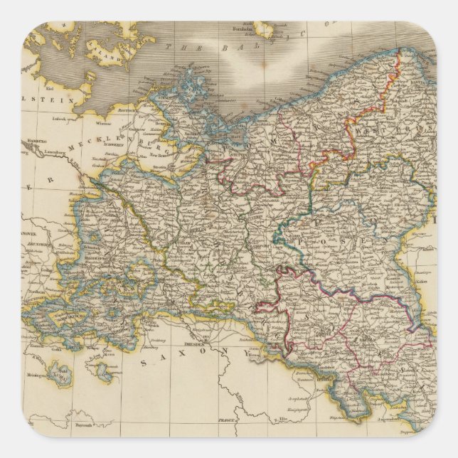 Prussia Square Sticker (Front)