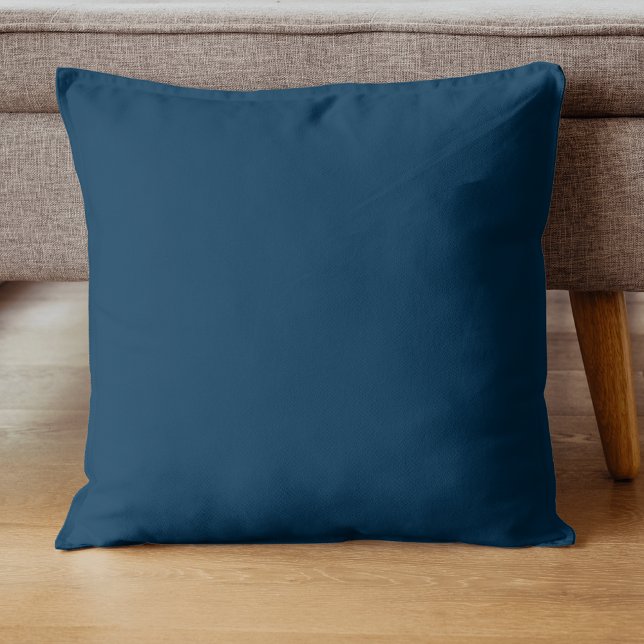 Prussian Blue Solid Colour | Classic | Elegant Cushion (Creator Uploaded)