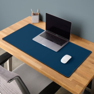Prussian Blue Solid Colour   Classic   Elegant Desk Mat