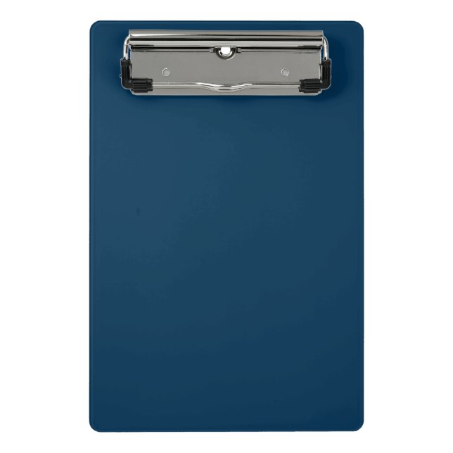 Prussian Blue Solid Colour | Classic | Elegant Mini Clipboard (Front)