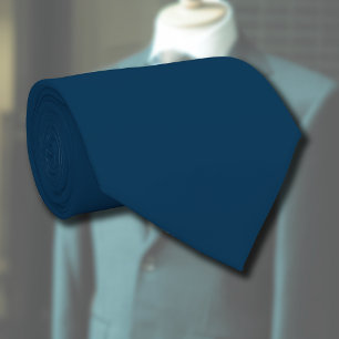 Prussian Blue Solid Colour   Classic   Elegant Tie