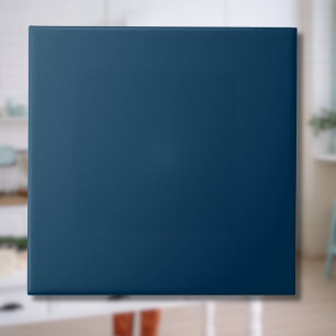 Prussian Blue Solid Colour Classic Elegant Tile
