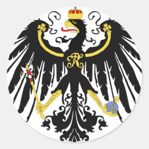 Prussian Eagle Classic Round Sticker