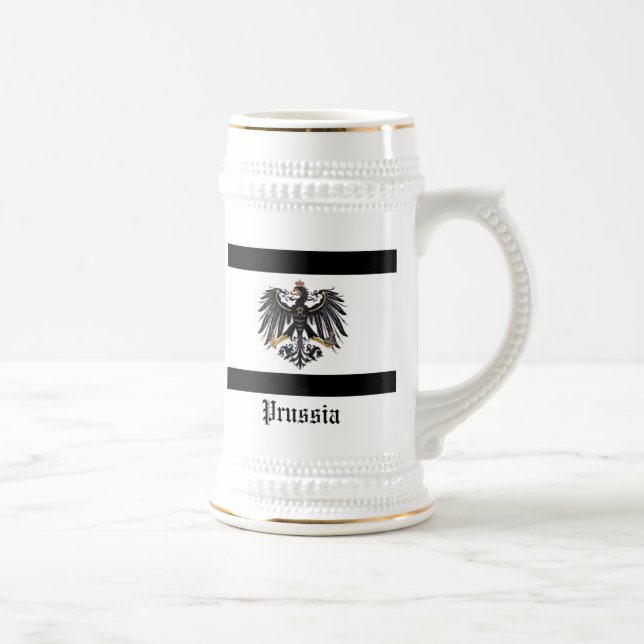 Prussian_flag, erdman Family Crest, Prussia Beer Stein (Right)