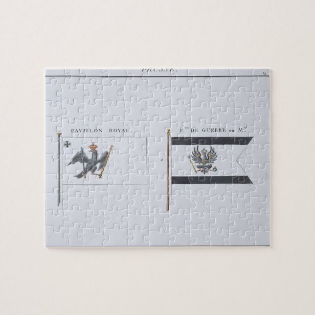 Prussian Flags, from a French book of Flags, c.181 Jigsaw Puzzle (Horizontal)