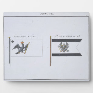 Prussian Flags, from a French book of Flags, c.181 Plaque