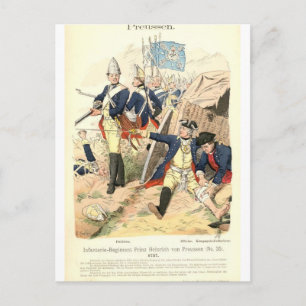Prussian Fusiliers Postcard