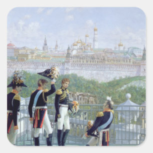 Prussian King Friedrich Wilhelm II Square Sticker