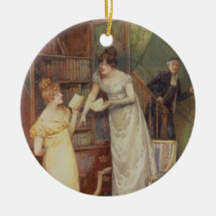 Prying Eyes, 1901 (w/c heightened with white) Ceramic Tree Decoration