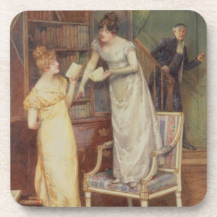 Prying Eyes, 1901 (w/c heightened with white) Coaster