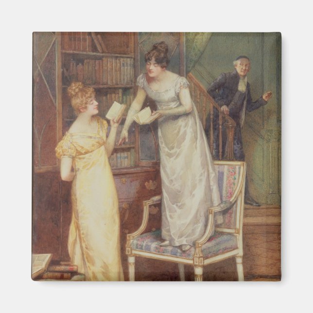 Prying Eyes, 1901 (w/c heightened with white) Magnet (Front)
