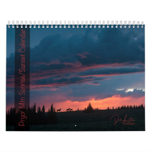 Pryor Mountain Sunrise & Sunset Calendar