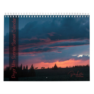 Pryor Mountain Sunrise & Sunset  Calendar