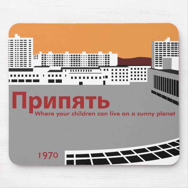 Prypyat Propaganda style Mouse Pad (Front)