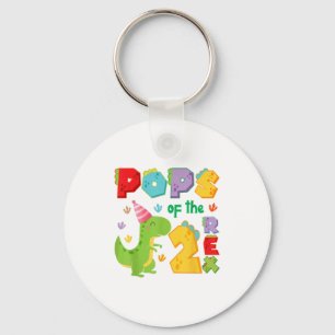 Ps Of The Two Rex 2nd Birthday Boy Dinosaur T-rex  Key Ring