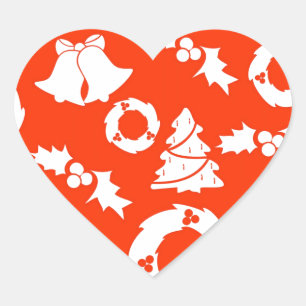 PS red-christmas-.jpg Heart Sticker