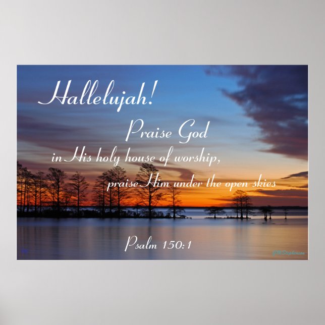 Psa 150:1 poster (Front)