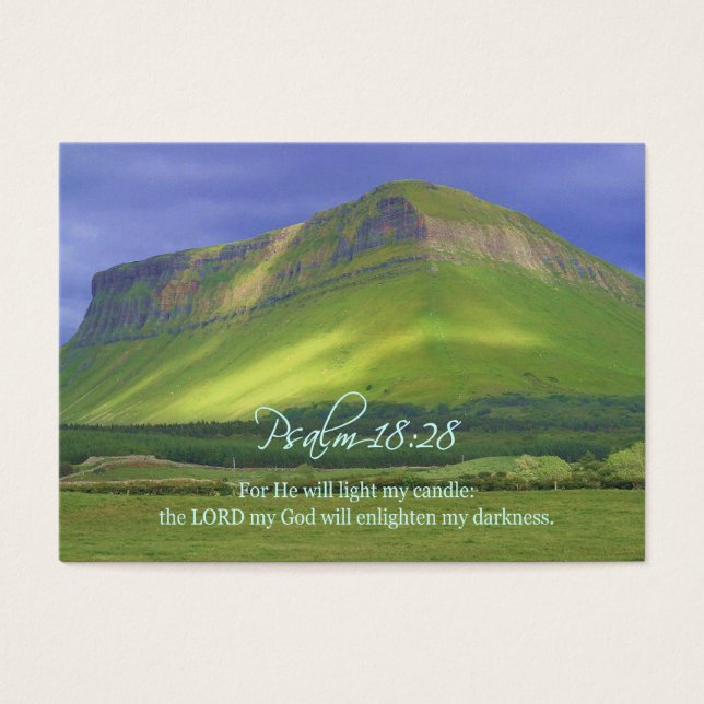 Psalm18:28 Personal Inspirational Cards (Front)