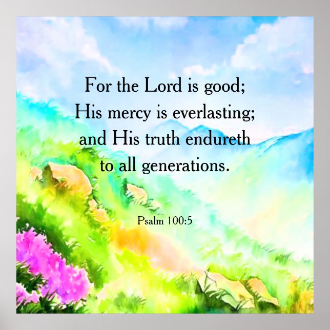 Psalm 100:5  poster (Front)