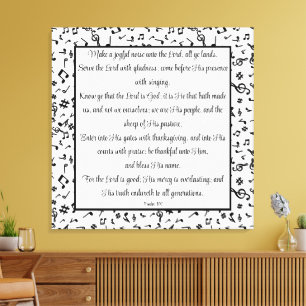 Psalm 100  canvas print