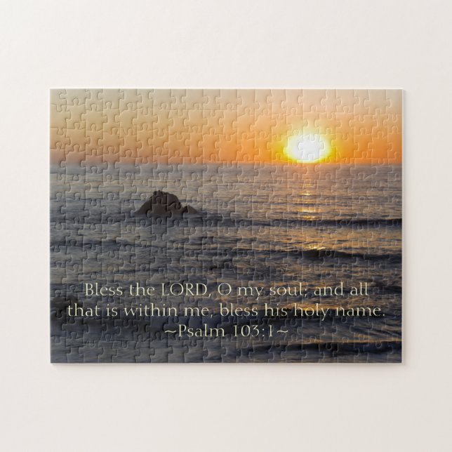Psalm 103:1 jigsaw puzzle (Horizontal)