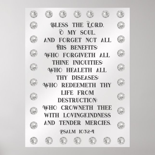Psalm 103:2-4 poster (Front)