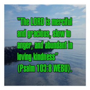 Psalm 103:8 WEBU Poster