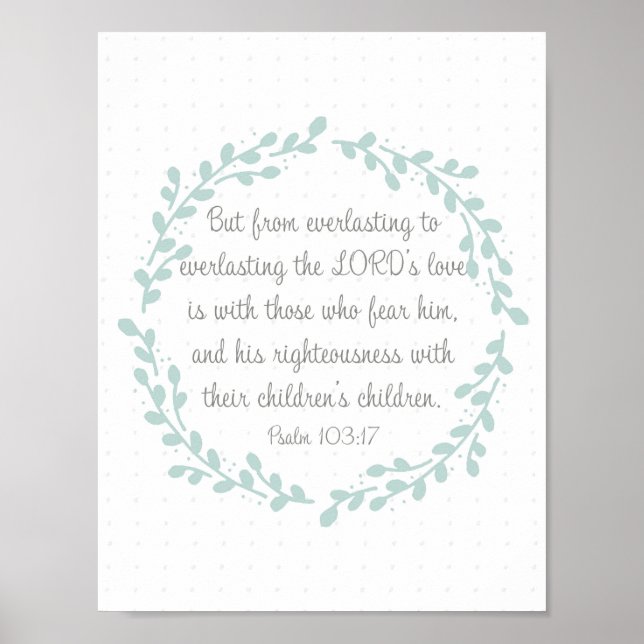 Psalm 103 Poster (Front)