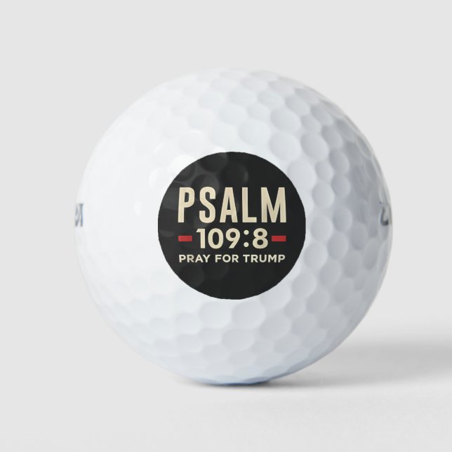 Psalm 109:8 Pray for Trump Religion inauguration  Golf Balls (Front)